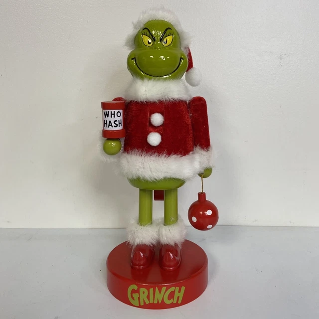 2023 NEW GRINCH Wood Nutcracker 11” Dr. Seuss The Grinch Who Stole