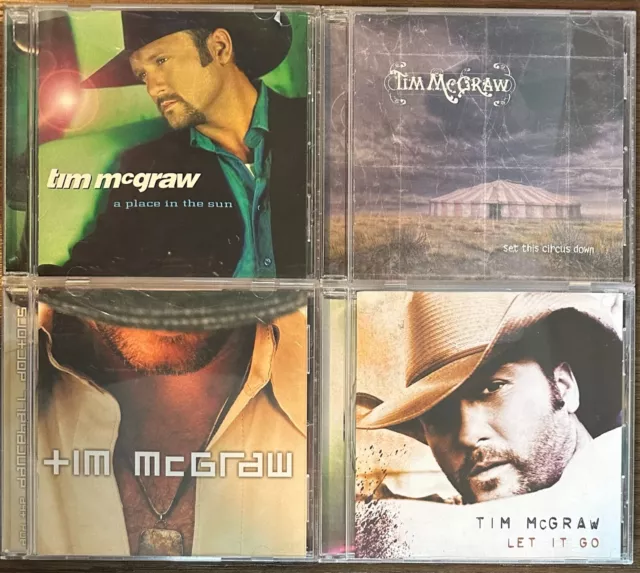 Tim McGraw 4 CD Lot - A Place in the Sun, Circus Down, Dancehall Doctors...