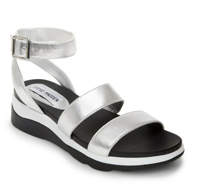 Steve Madden Relish Sandal Silver Metal