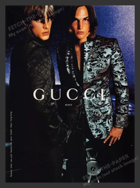 Gucci for Men Male Models 2000s Print Advertisement Ad 2000