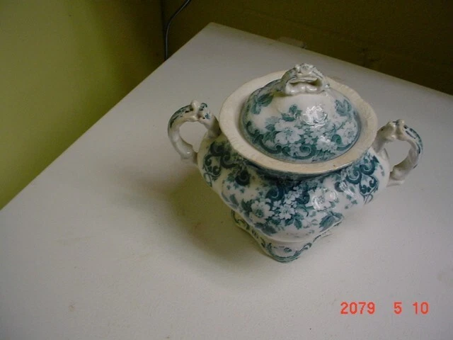 Sugar Bowl, Porcelain, Alfred Meakin Ltd, London, Harvard