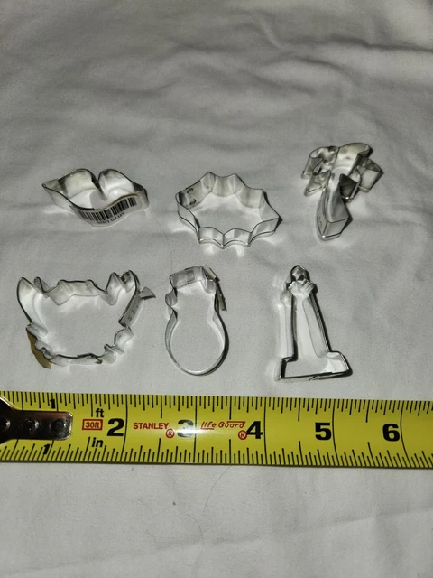 Palm Tree Crab Lips Snowman + More Miniature Bite Size Cookie Cutter Fondant