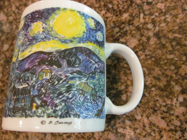 Chaleur Masters Van Gogh Starry Night Collection D. Burrows 10 oz Coffee Mug Cup