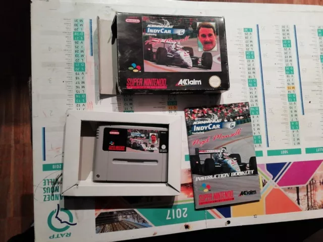 Indy Car Featuring Nigel Mansell SNES super NINTENDO