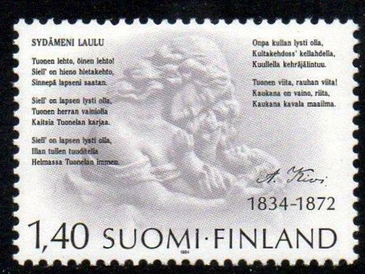 finland-1984-writer-150th-birth-anniversary-aleksis-kivi-mother-mnh