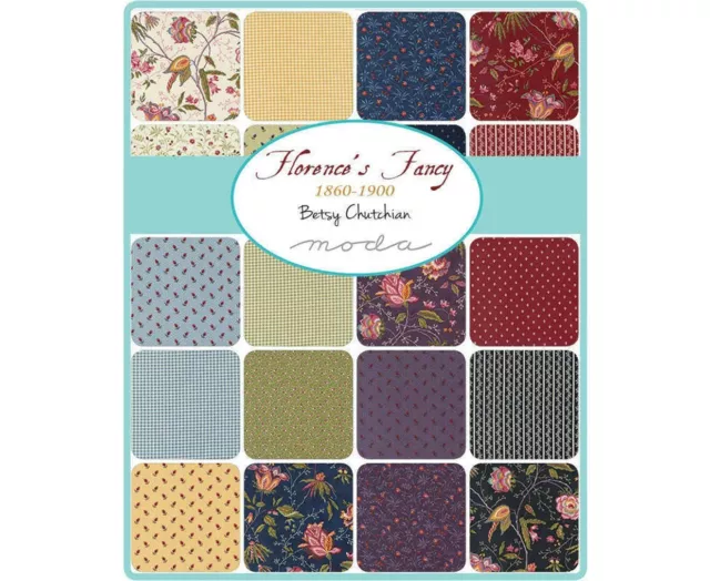 Moda Charm Pack - FLORENCE’S FANCY - 100% Patchwork Cotton Fabric