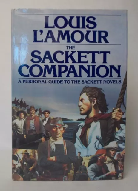 Louis L'Amour The Sackett Companion 1st Edition Hard Cover Book Bantam Books EUC