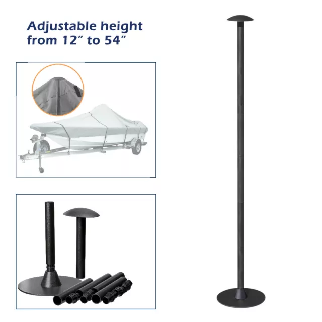 Boat Cover Support Pole adjustable height from 12" to 54"