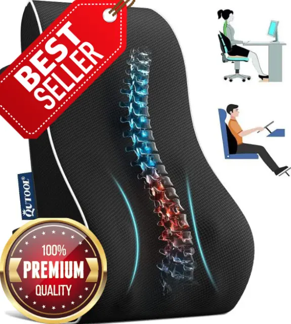 Memory Foam Lumbar Back Support Pillow For Office Chair Gaming Chair Car Seats