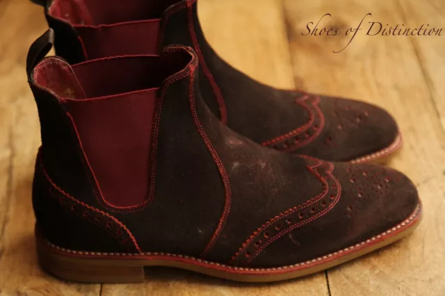LOAKE DESIGN BROWN Suede Chelsea Boots Shoes Men's UK 8 US 9 EU 42 $87. ...