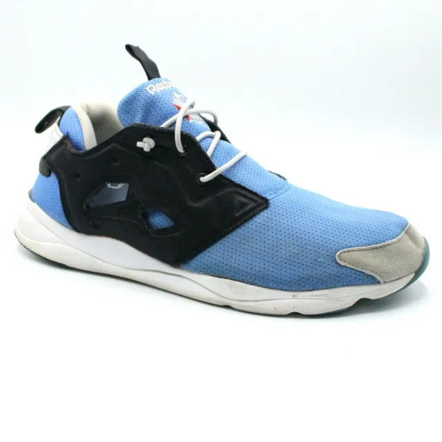 Reebok Men's Furylite Pull On Running Shoes Blue & White /V69439/ Size 11.5 2