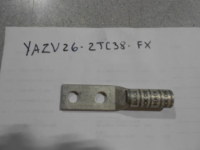 Burndy | Yazv262Tc38Fx 2 Hole Compression Lug Lot Of 2 Pieces