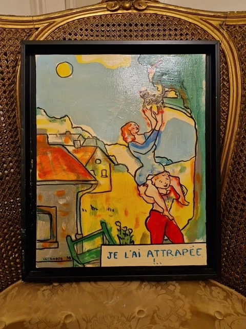 TABLEAU-HUILE SUR TOILE marine signée en bas à droite Aeron EUR 80,00