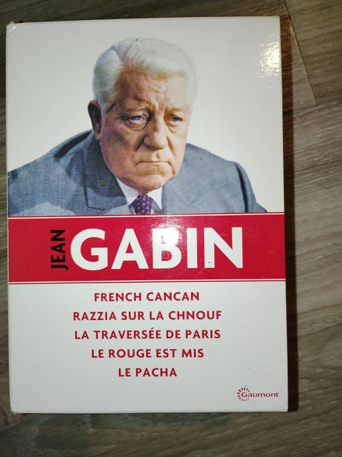 coffret dvd JEAN GABIN : RAZZIA SUR LA CHNOUF / FRENCH CANCAN /LE ROUGE EST MIS