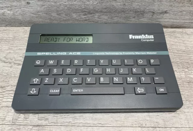 Franklin Computer Spelling Ace SA-98 English Spell Checker TESTED