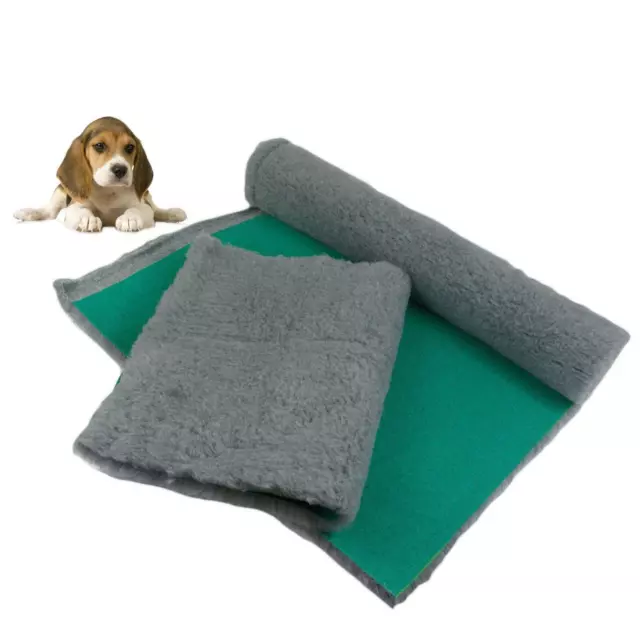 Traditional Vet Bed Grey Vet Bedding ROLL WHELPING FLEECE DOG PUPPY PRO DRY BED 3