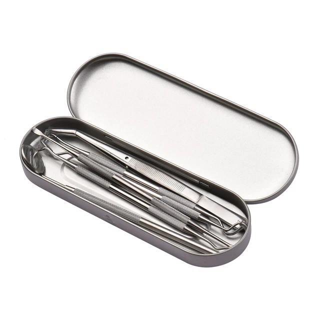 Ensemble d'outils dentaires en acier inoxydable Miroir buccal Instrument de A3P4