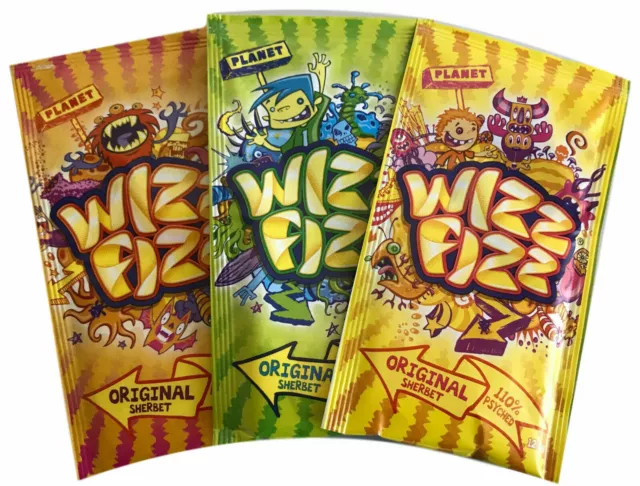 Wizz Fizz x 25 Original Sherbet 12.5g Halloween Treats Party Favour Candy Buffet