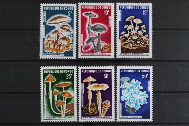 Kongo (Brazzaville), MiNr. 232-237, Pilze, postfrisch / MNH - 635329