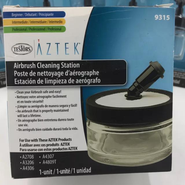 Testors Aztek Airbrush Cleaning Station 9315 * MADE IN USA * FREE SHIPPING *