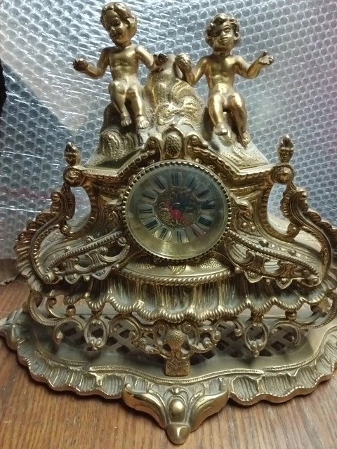 Reloj De Sobremesa dorado metal