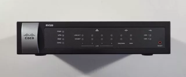 Routeur VPN Double WAN Gigabit Cisco RV320-K9-G5 - Noir/Gris