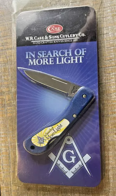 Vintage Case XX 059L SS Masonic "In Search of More Light" NIP--810.24