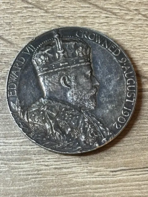Edward VII, Silver Coronation Medal, 1902, 0.925 Silver