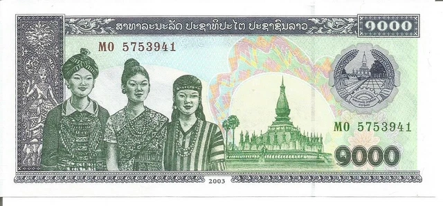 Laos 1.000 Kip 2003