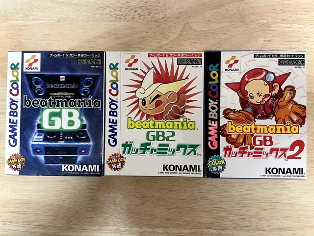 Lot 3 Nintendo Game Boy Color beatmania set GBC Game Tested W/Box Manual Japan
