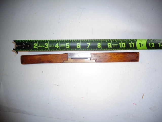 Very Nice Condition Wooden Spoke Shave With Brass Mouth  No Name Please Help