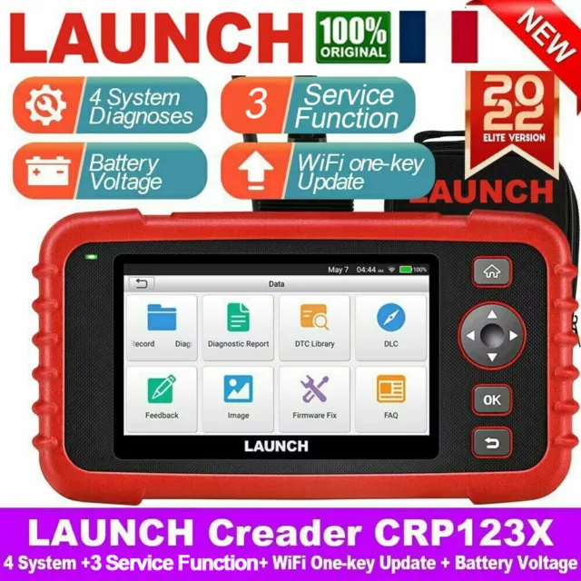 🔥2024 LAUNCH CRP123X CRP123E+ Valise Diagnostique Multimarque Auto OBD2 Scanner