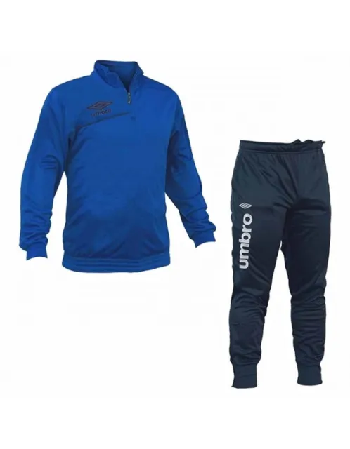 Umbro Style Train Tuta Mezza Zip Uomo Ragazzo Bambino Acetata Allenamento 699TRA