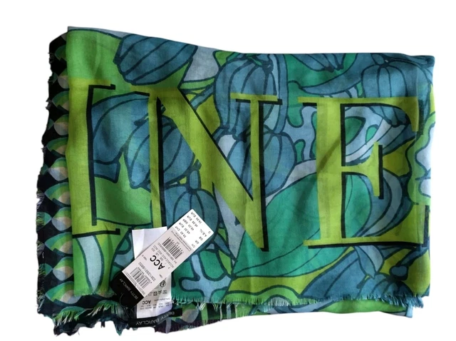 Foulard Carré En Soie Betty Barclay Vintage - Motif Géométrique - Occasion Bon état