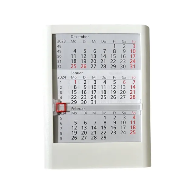 Tischkalender Einsteckkalender 2024/2025 weiß Kalender