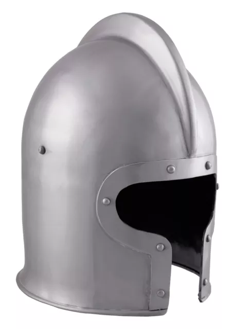 Battle Merchant Italienisch Barbuta Helm 1,6 mm Stahl Mittelalter LARP