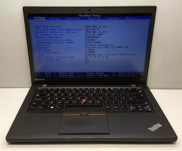 Lenovo ThinkPad T450s 14" Laptop Intel Core i5-5300U 2.30GHz 12.0GB RAM Webcam