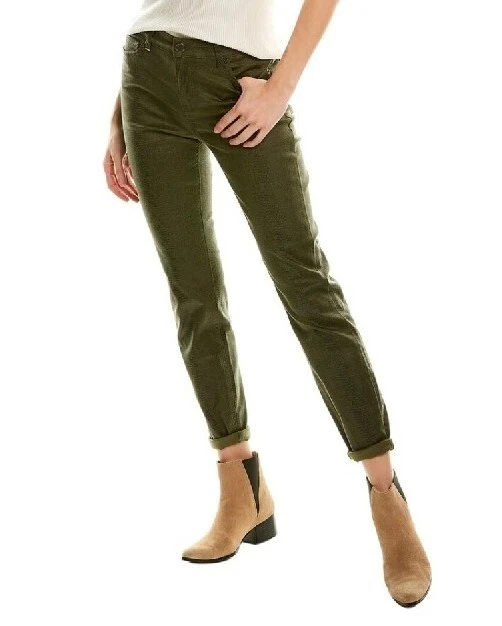 Ted Baker Women’s Croc Effect Skinny Jeans Trousers Khaki Skinny Size 34/ 14-16
