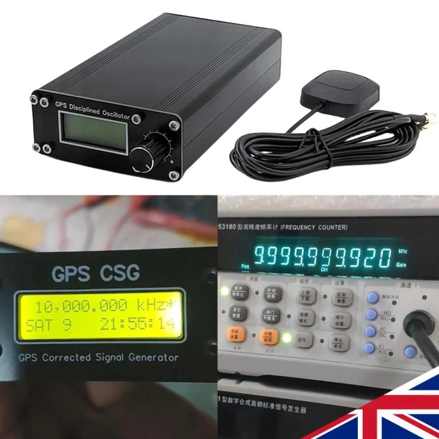 GPS Disciplined Clock - 10MHz Sine Wave Output With LCD Display - GPSDO