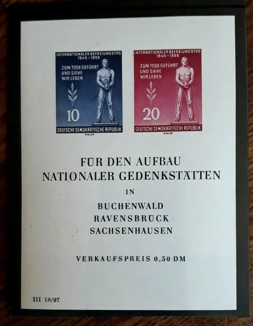 DDR Block 11 - " 10 Jahre Tag der Befreiung " 1955, postfrisch