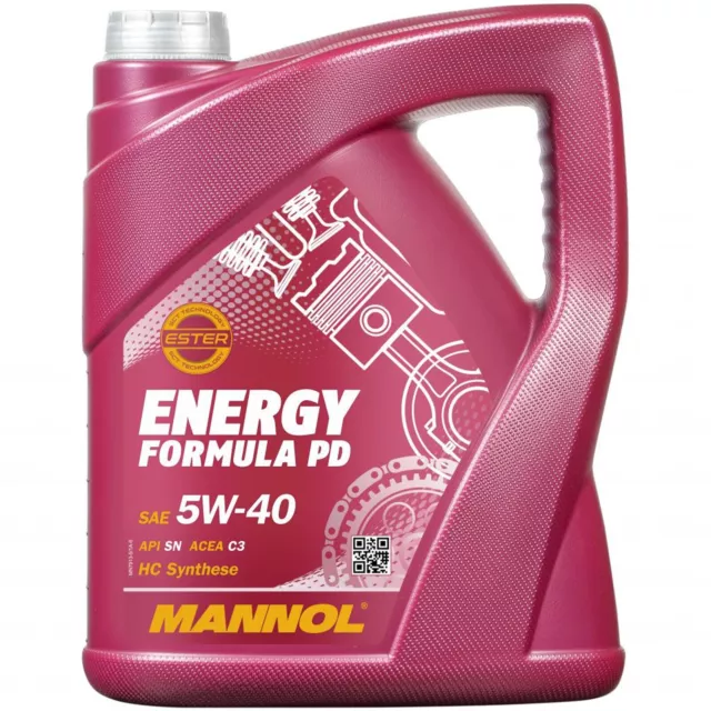 5 Liter 5W-40 Longlife Motoröl Mannol Energy Formula Pd Api Sn Ch-4 Öl 5W40