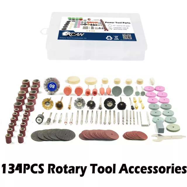 Dremel Rotary Tool Accessories Kit Grinding Polishing Cutting Sanding 136pcs/set