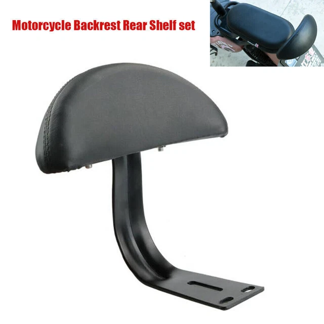 Universal Motorcycle Bike ATV Rear Backrest Passenger Seat Cushion Back Rest Pad