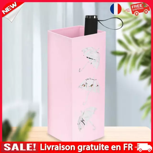 Metal Square Umbrella Rack Holder Umbrella Holder Bin Rain Gear (Umbrella pink)