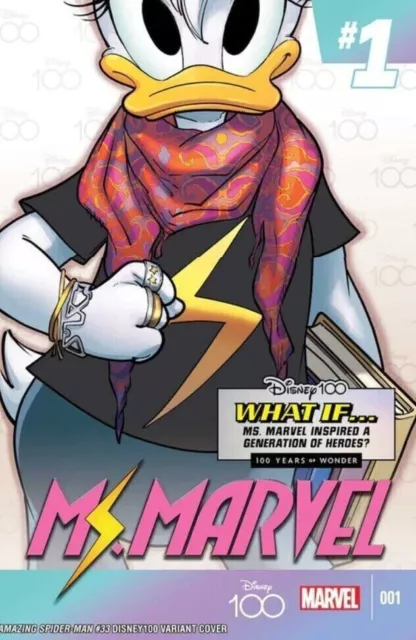 Amazing Spiderman #33 Perissonotto Disney100 Variant Daisy Ms. Marvel 2023 NM