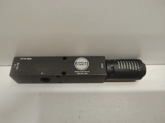 New Old Stock! Bimba 1/4" Npt Mid Series Venturi Vacuum Pump Vp10-90M New Old Stock! Bimba 1/4" Npt Mid Series Venturi Vacuum Pump Vp10-90M