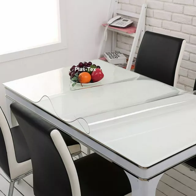 Transparente Tischfolie PVC 100x140 Cm – Wasserdicht, Abwaschbar, 0,13 Mm Dick, Schutz Für Esstische Bei Partys