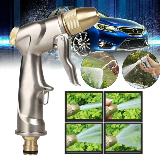 Gartenbrause Hochdruck Metall Pistole Garten Spritzpistolen Bewässern Handbrause