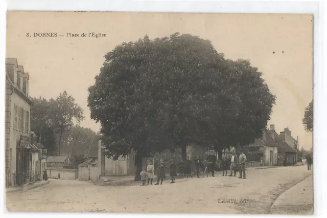 58 Dornes , La Place De L' Eglise