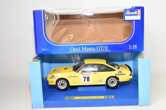 OPEL MANTA B GT/E BLANC 1977 1/18 REVELL (no MCG, IXO, OTTO) + BOITE EUR 80,00 - FR